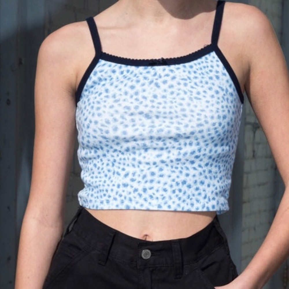 Brandy Melville - Belle Cheetah Tank - Blue Top
